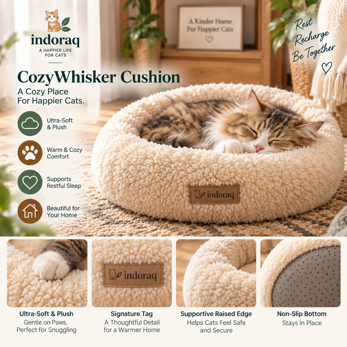 CozyWhisker Cushion