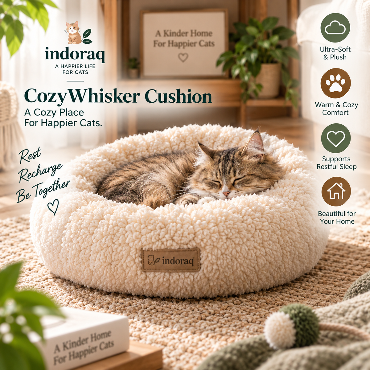 CozyWhisker Cushion